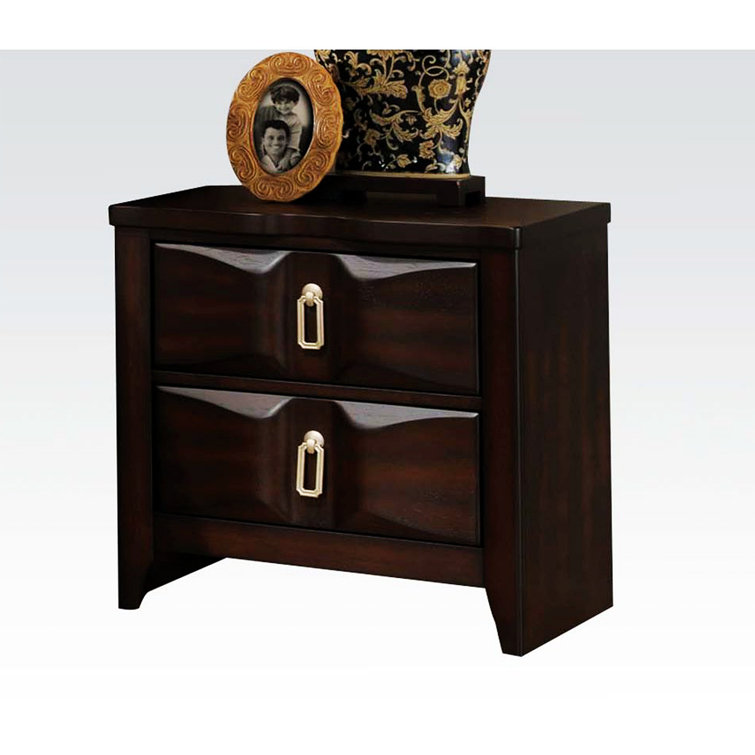 Red Barrel Studio® Jordani Design Nightstand, Retro Nightstand, Bed